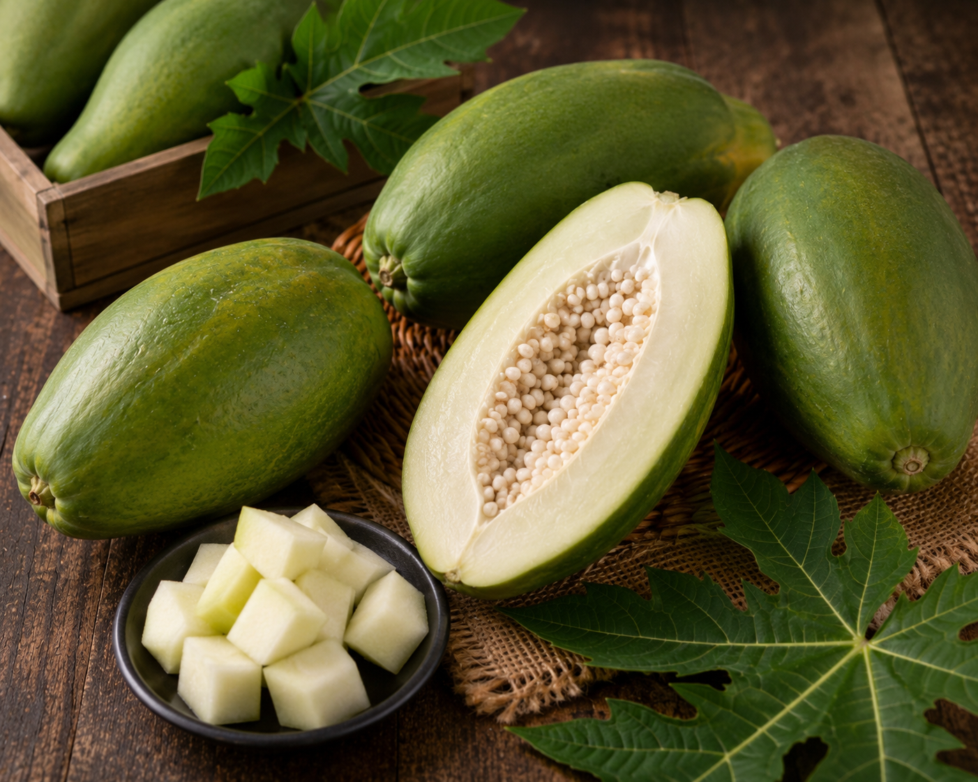 Raw papaya